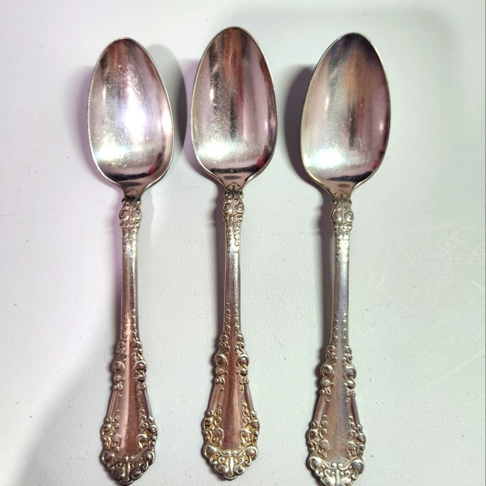 1847 Rogers Brothers spoons, 3 teaspoons